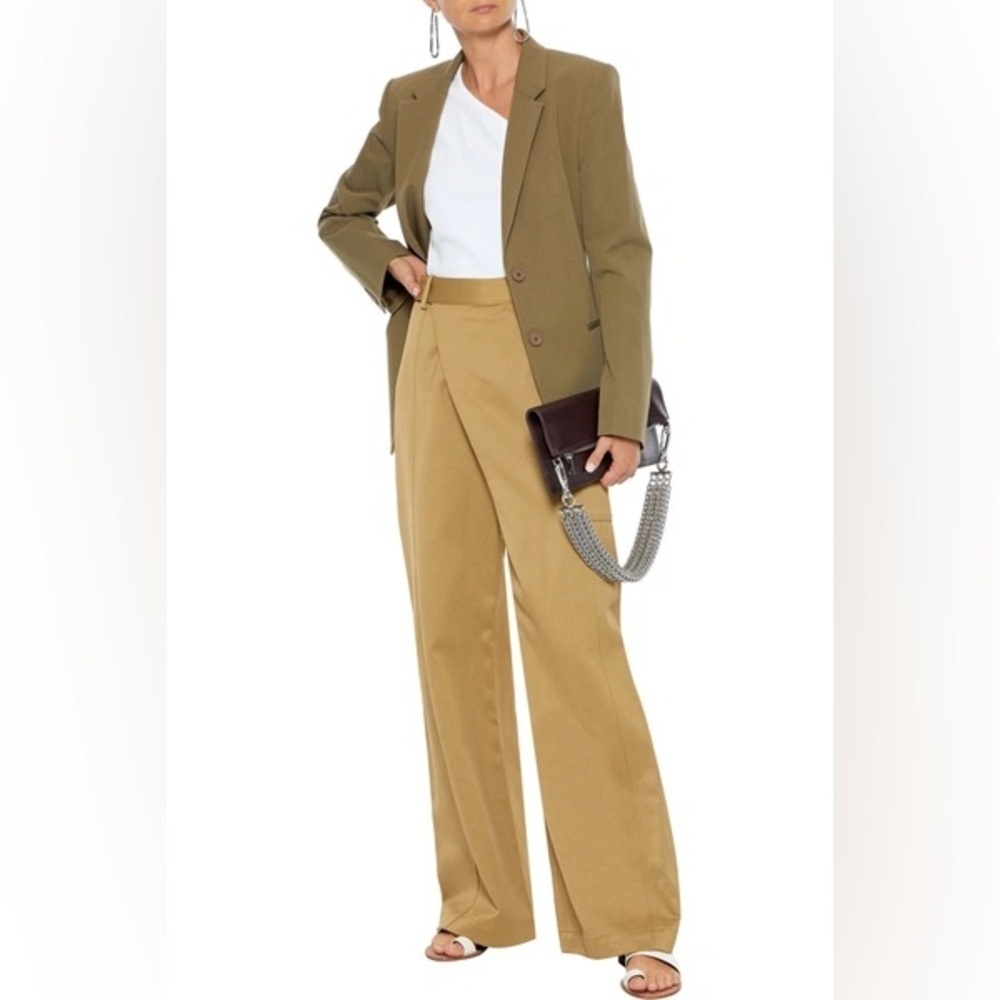 HELMUT LANG Resin Rider Blazer in Green Sage Sz. 2 NWOT